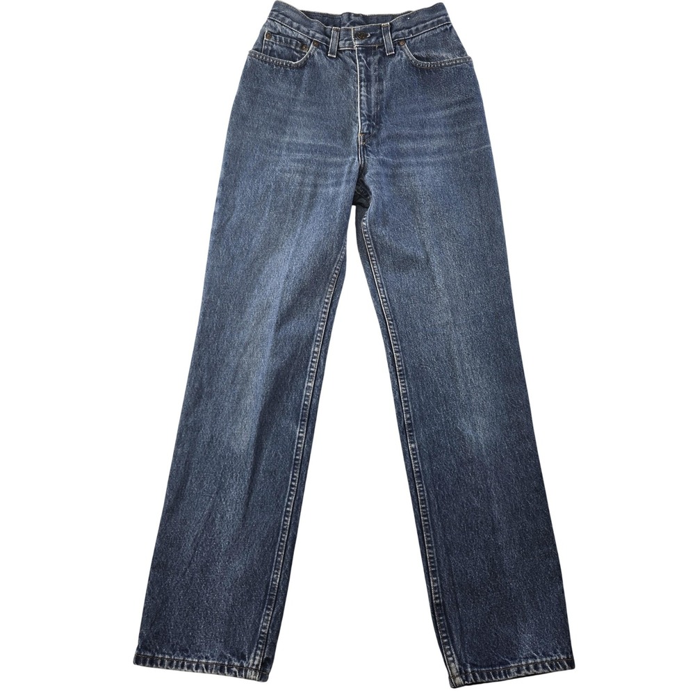 Levis Jeans Mens 24x30 Blue Straight Regular Vintage Made In USA Medium Wash